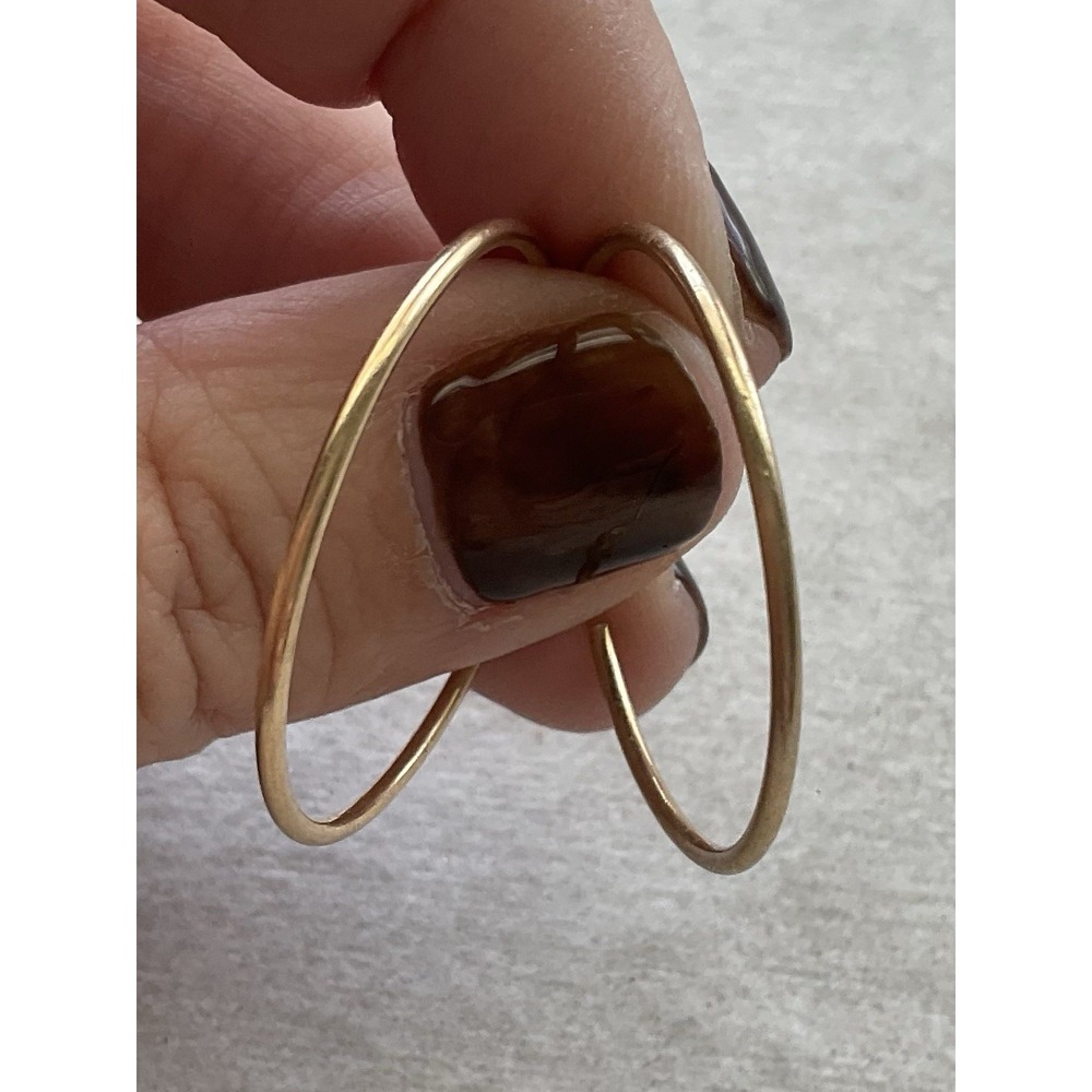 Vintage 14k Gold Filled G.F. Hoop Earrings Estate Jewelry